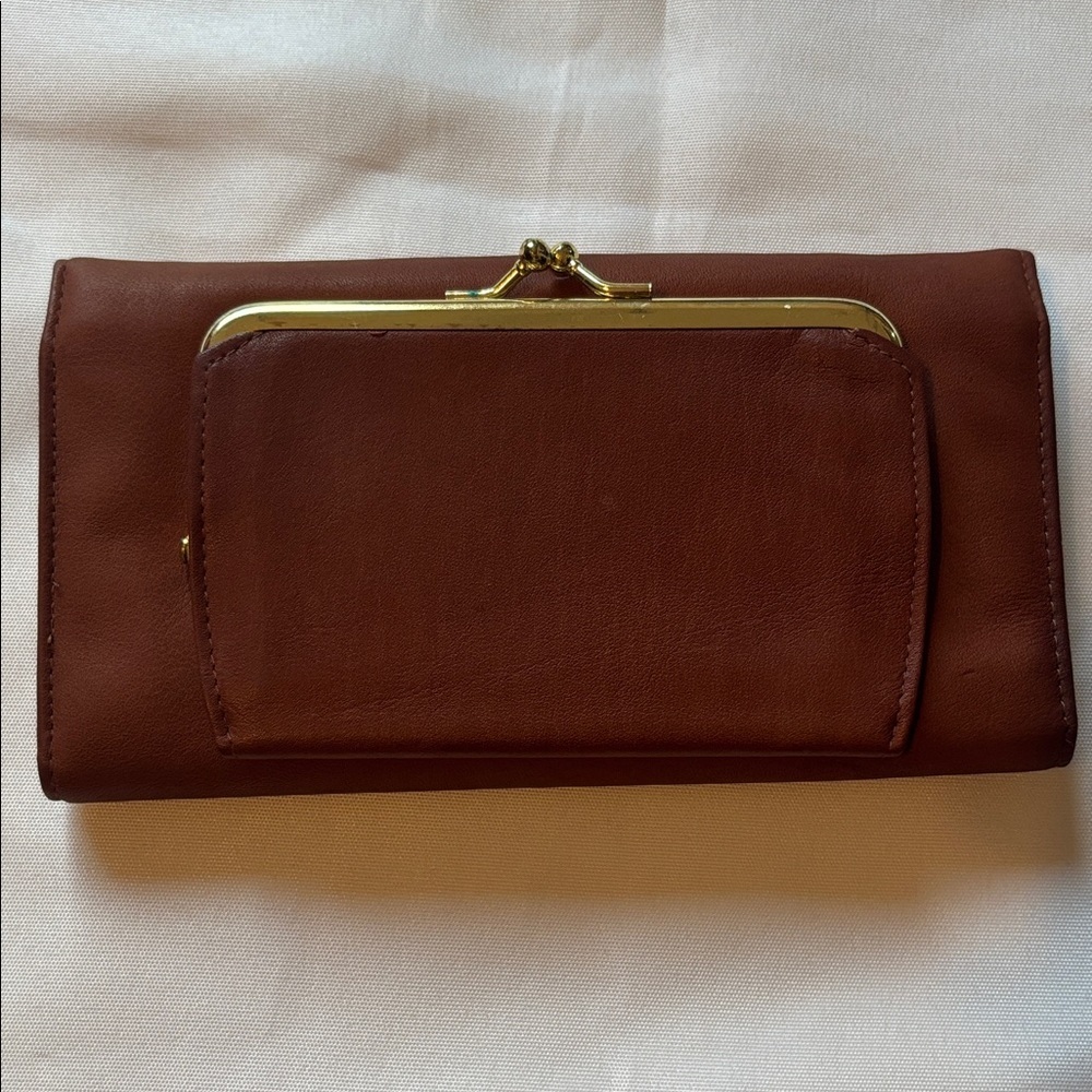 Buxton Cashmere Cowhide Wallet Brown EUC - Picture 8 of 10